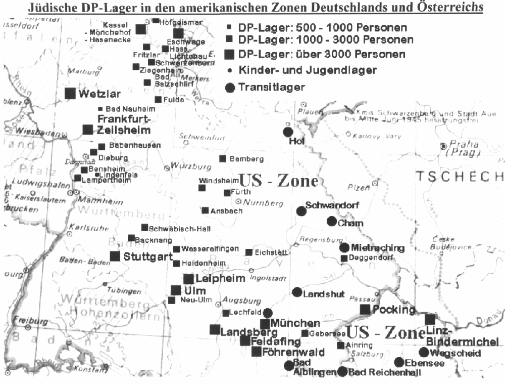 Map of DP Camsps in American Zone